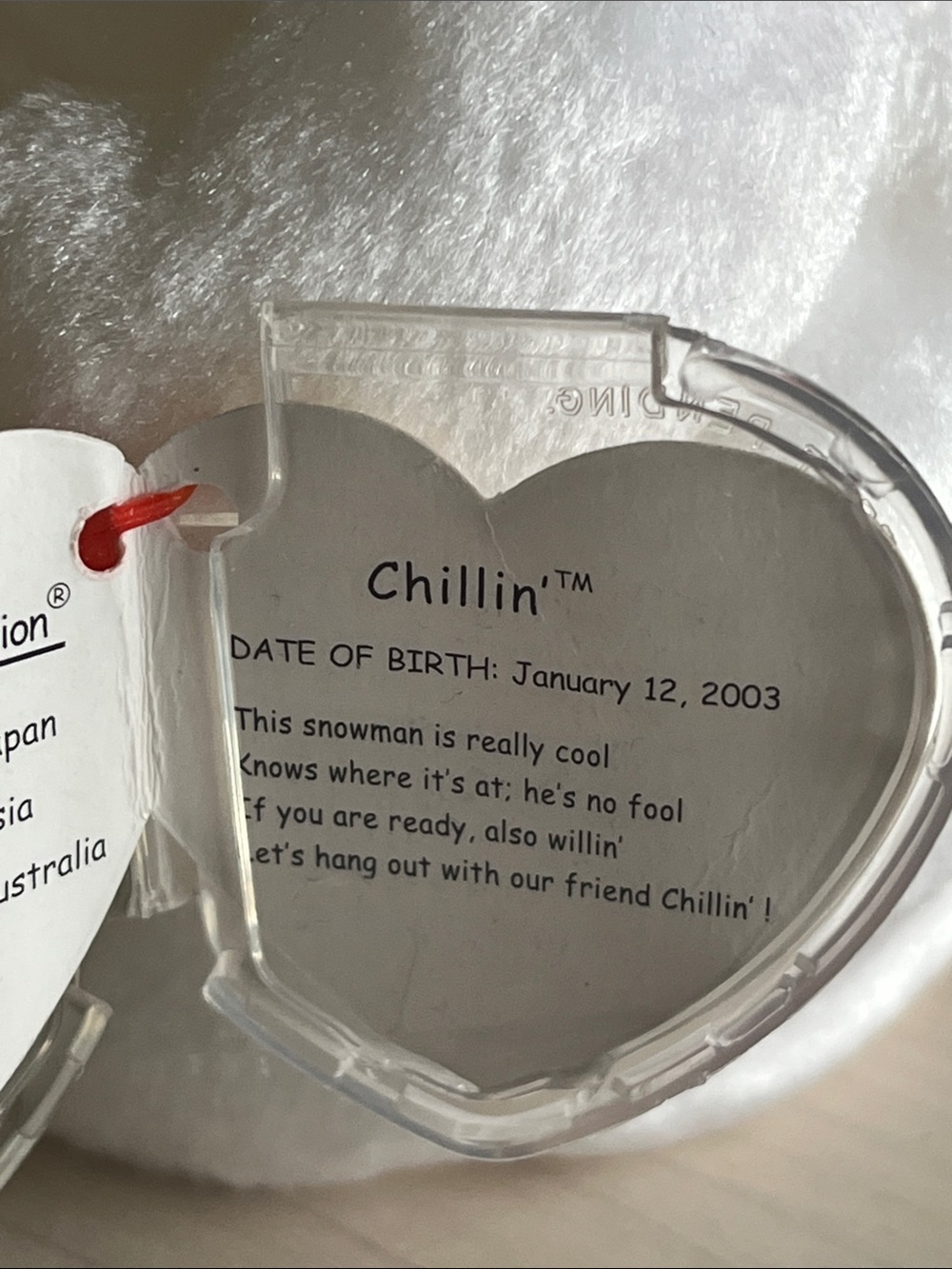 TY 2003 Chillin Snowman Beanie Baby - Picture 4 of 4